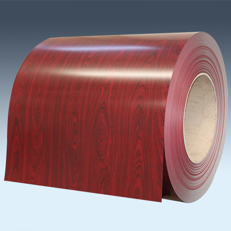 PPGI 0.5mm THK  Prepainted Galvanized Steel Coil PE JISG3312 Wood Grain Customization